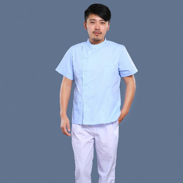 藍(lán)白護理工作服